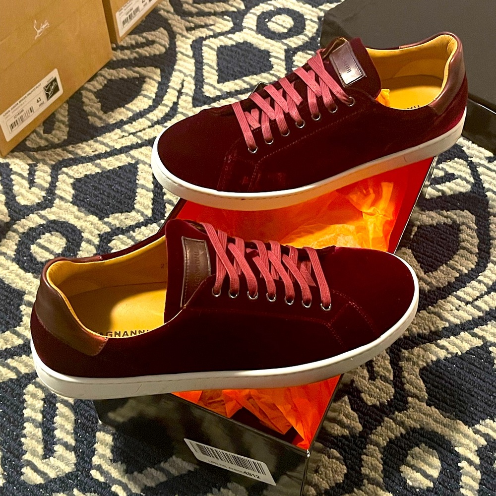 Burgundy Magnanni Sneakers